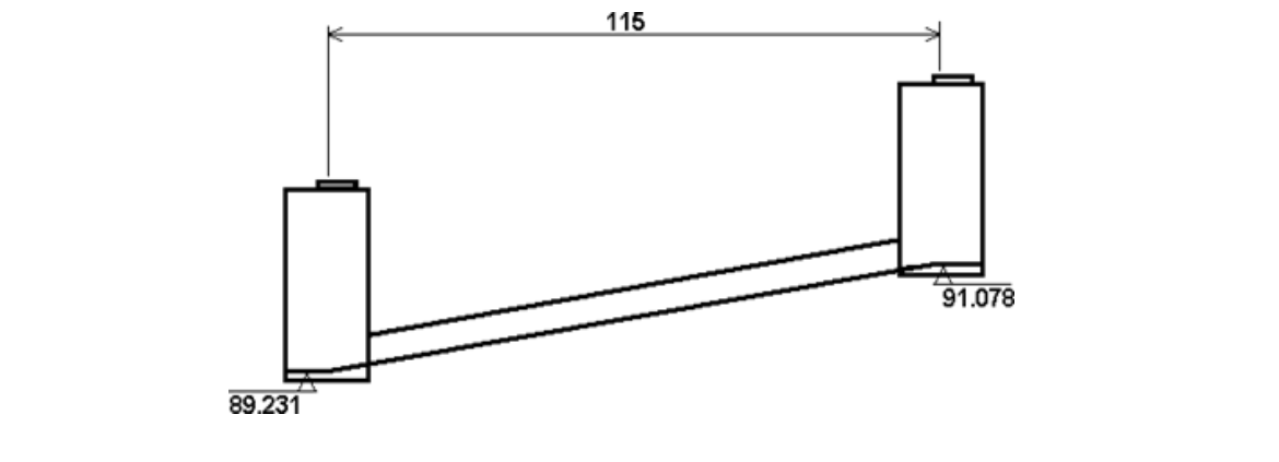 how to calculate pipe laser reading